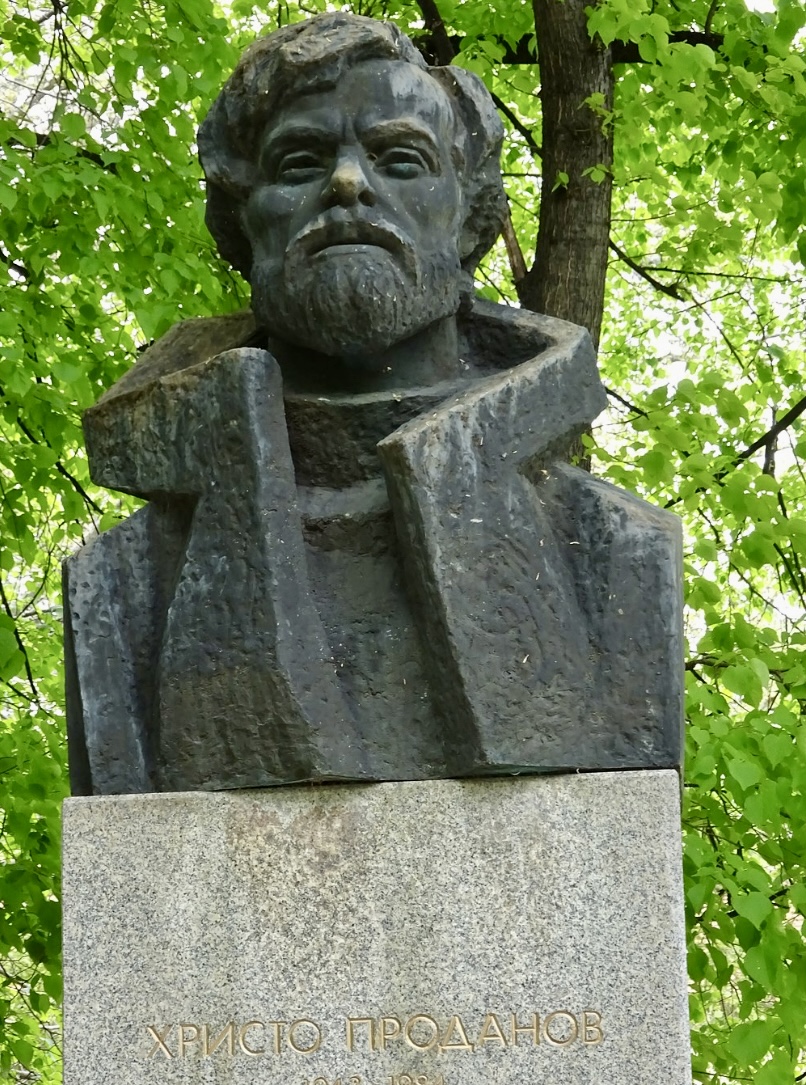Statue of Hristo Prodanov in Karlovo, Bulgaria.