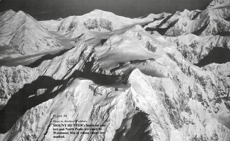 Mount Hunter's South (center) and North Summits.