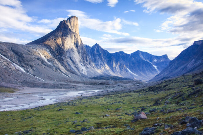 Evening light on Mount Thor in Auyuittuq National Park, Baffin Island