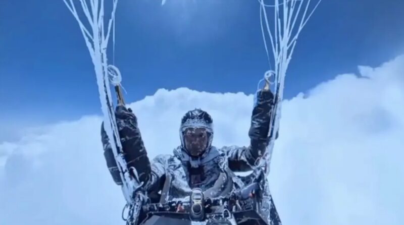 Chinese paraglider.
