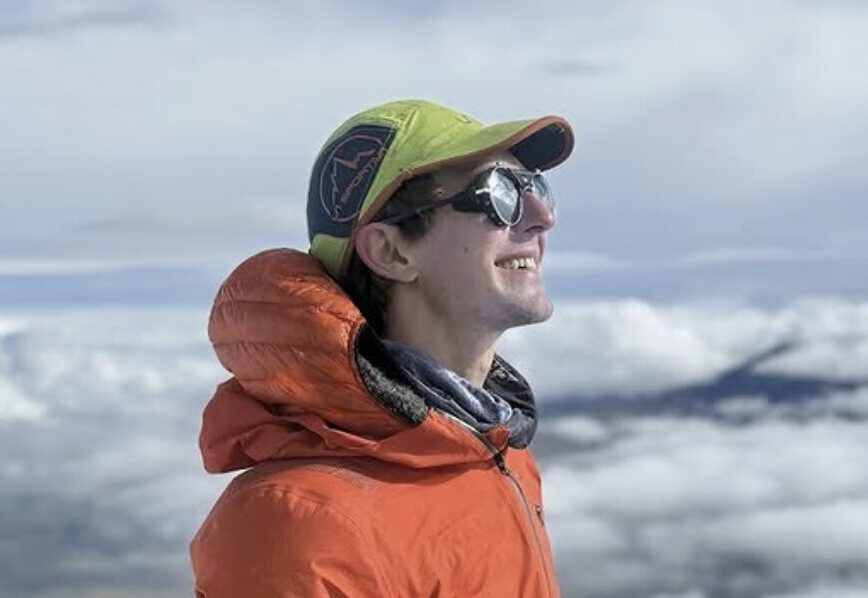 Tyler Andrews in the Khumbu before his fastest known time attempt.