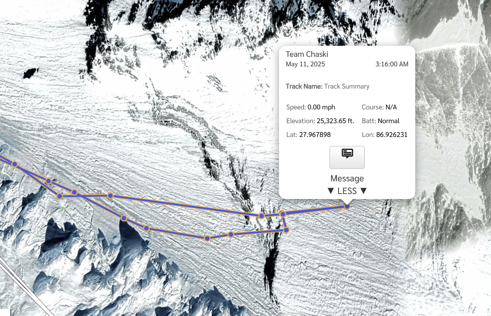 Xenon climber tracker.