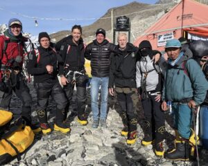 The XeClimbers pose back at Everest Base Camp