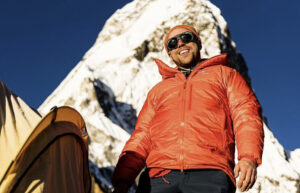 Pancoe with Ama Dablam behind him.