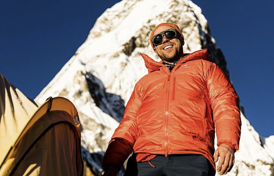 Pancoe with Ama Dablam behind him.