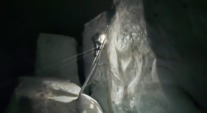 climber going up a ladder