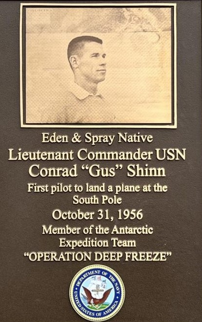 plaque to Shinn