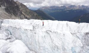 Mia Noblet in Bugaboo Glacier, Canada.