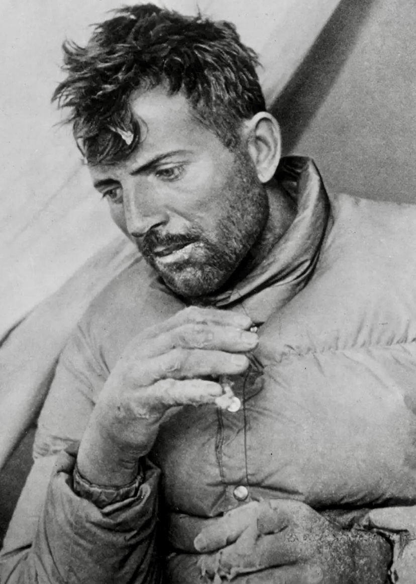 Maurice Herzog after the ascent of Annapurna I.