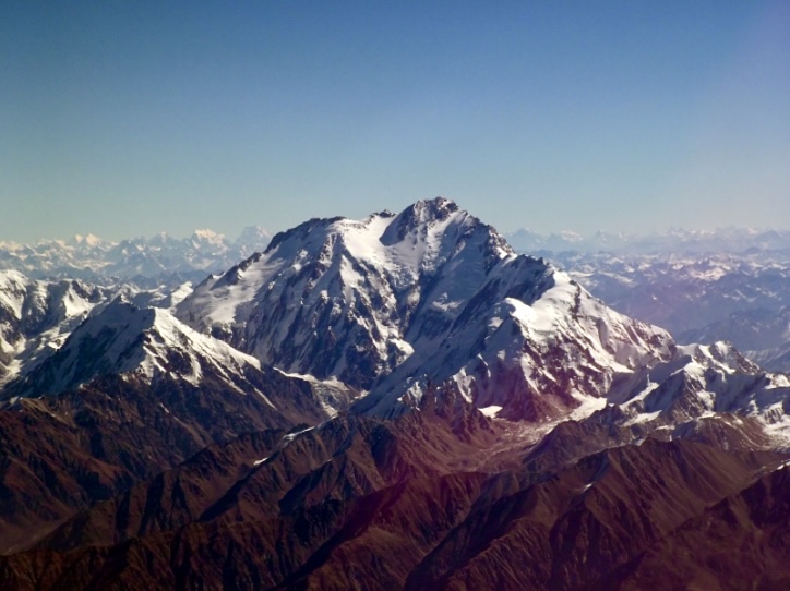 The Diamir Face of Nanga Parbat from the air.