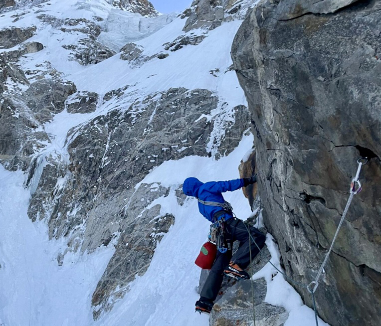 climber n mixed rock and ice