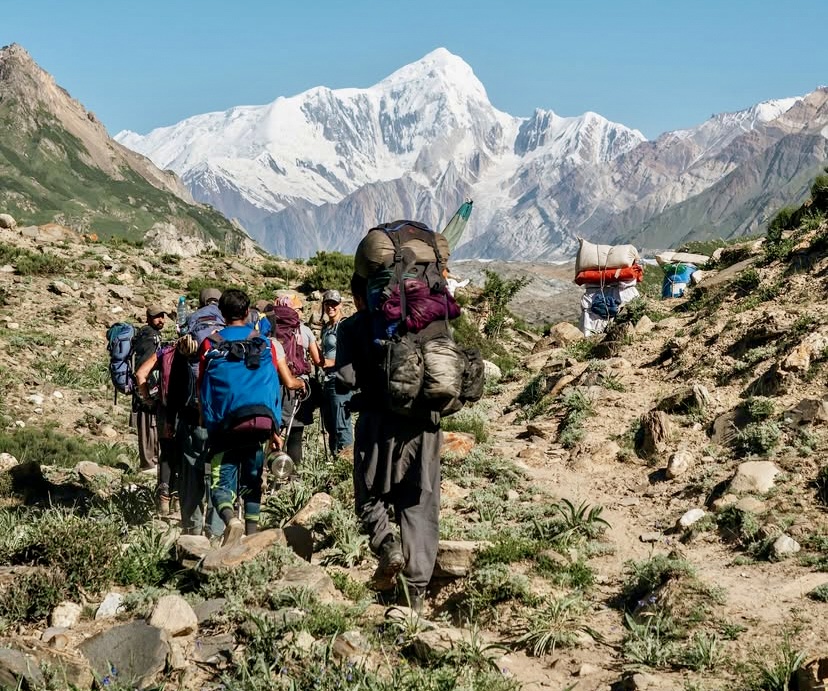 Trekking to Spantik's Base Camp.
