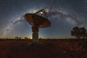 A radio telescope.