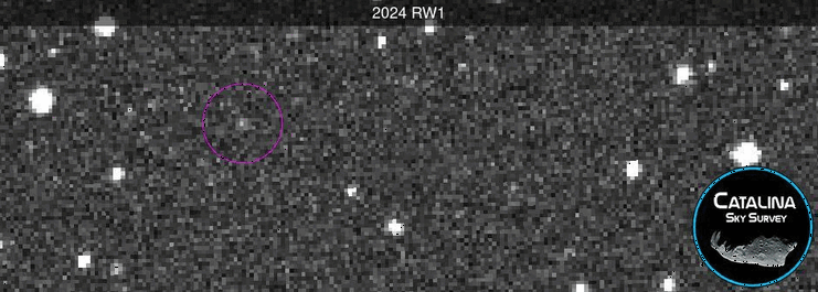 A timelapse of an asteroid across the sky.
