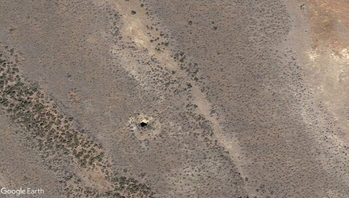Google Earth image of Mel's Hole