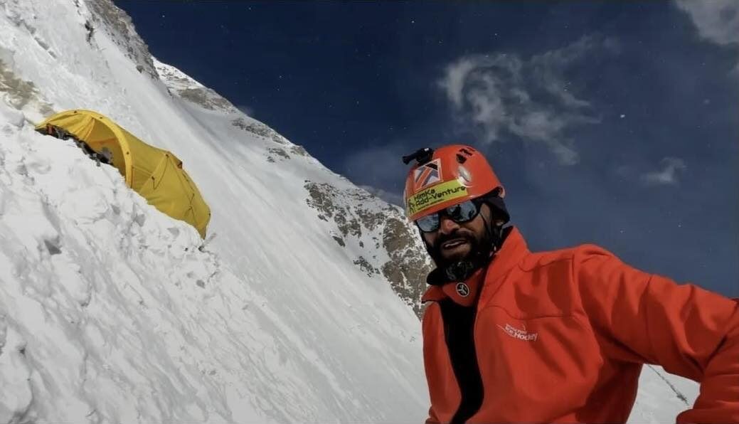 Adib Bahig of Hunza, one of yesterday's summits on Gasherbrum I.