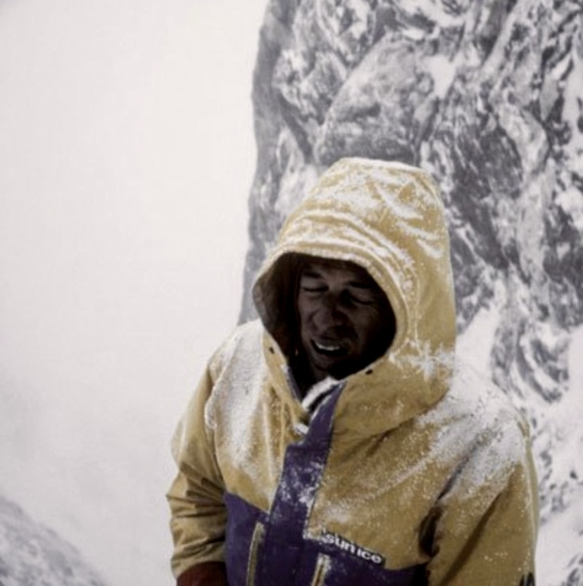 Ward Robinson high on the Rupal Face of Nanga Parbat, feeling worn out.