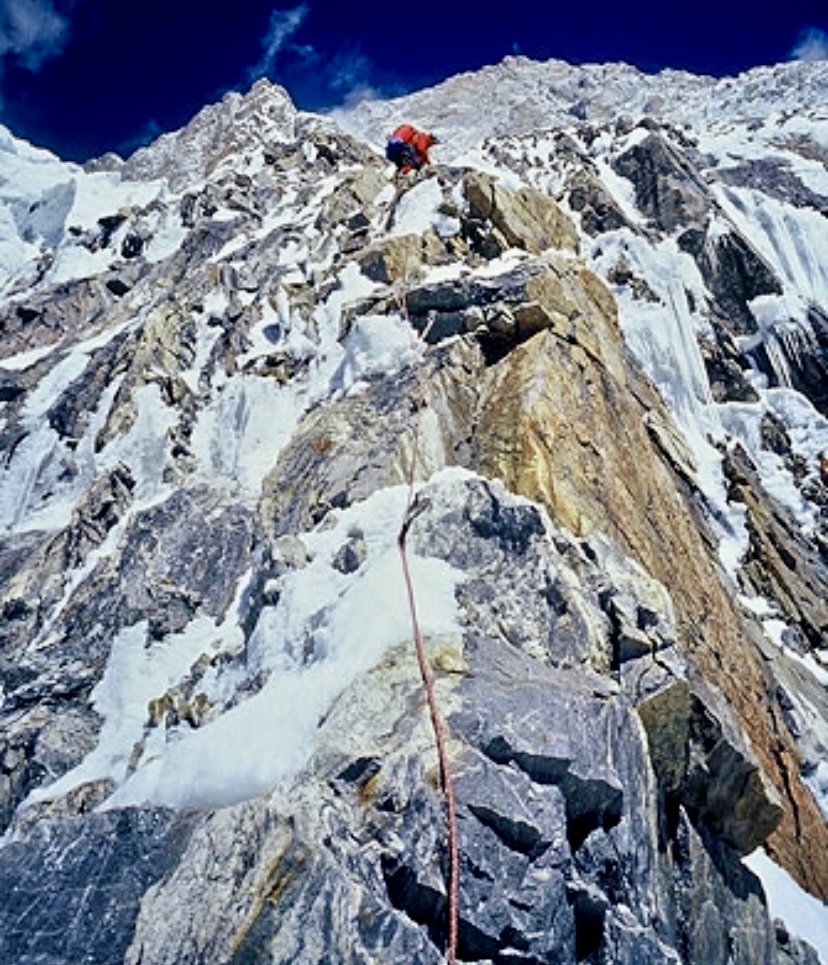 Anderson and House on the Rupal Face of Nanga Parbat, via new route.