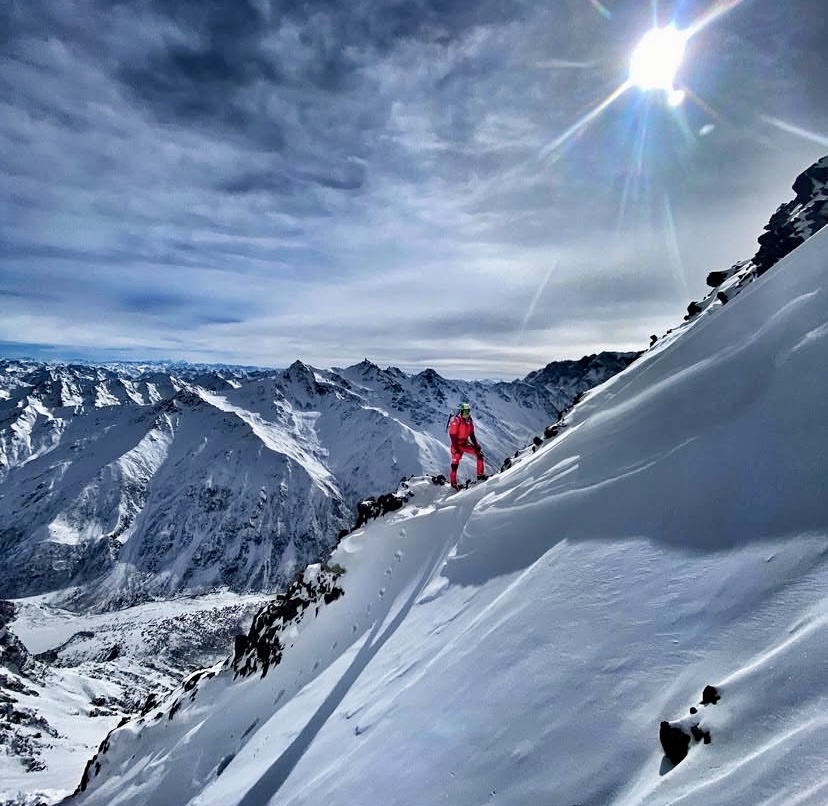 Herve Barmasse during the 2021/22 winter attempt on Nanga Parbat's Schell Route, alongside David Goettler and Mike Arnold (Arnold left the expedition before it ended). 