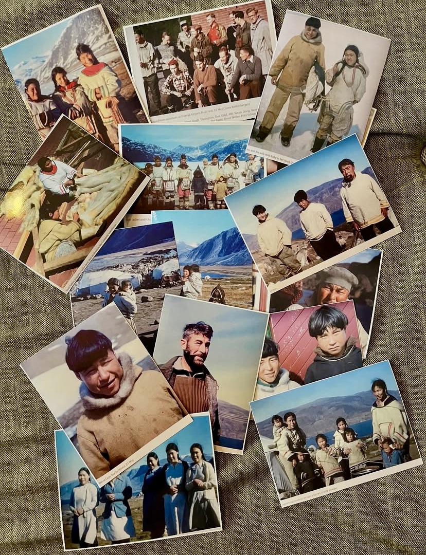 Photos from Pat Baird's expeditions, that the McCann borthers will show to local resident on Baffin Island.
