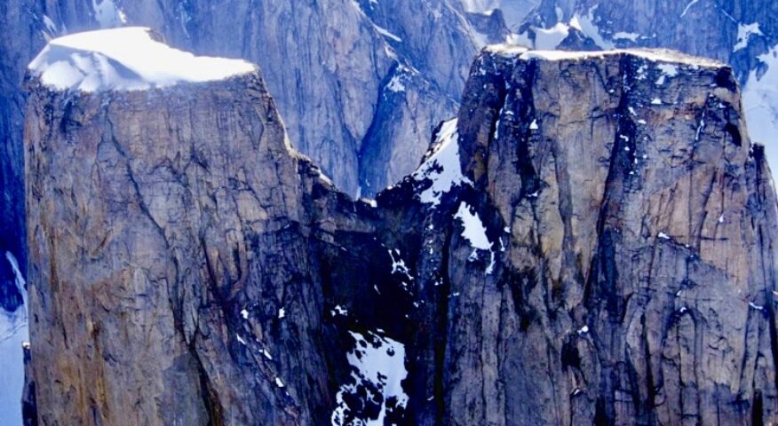 Mount Asgard and its twin summits.