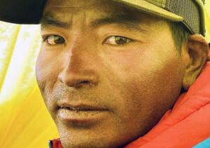 closeup portrait of sherpa
