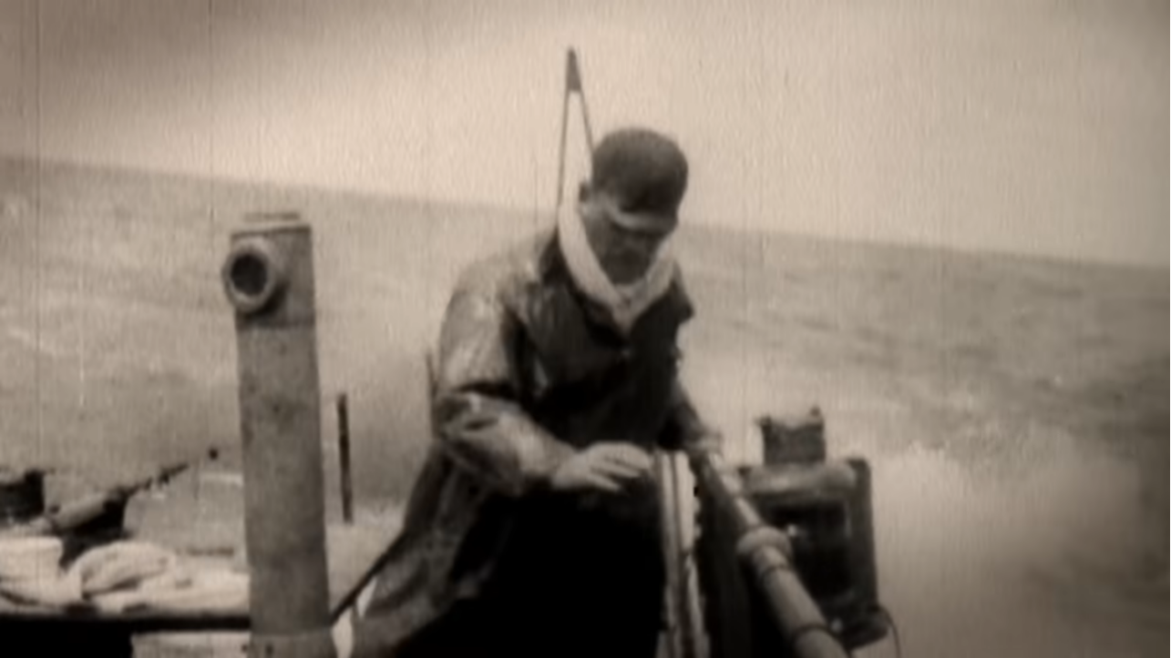 A man aboard a submarine