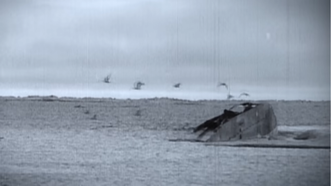 A submarine going under