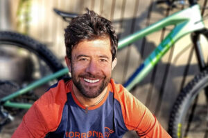 portrait of deceased biker