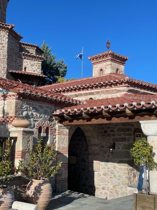 The entrance to Varlaam Monastery.