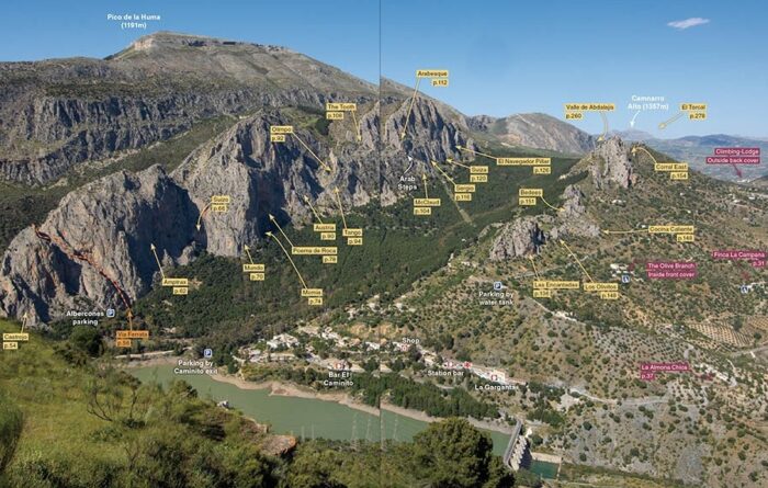 El Chorro map.