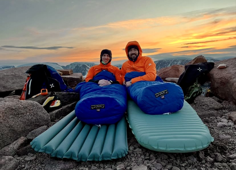 Summit bivouac on Mount Asgard.