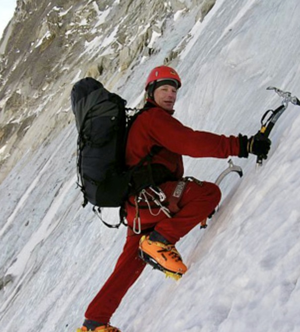 Zdenek Hruby climbing. 