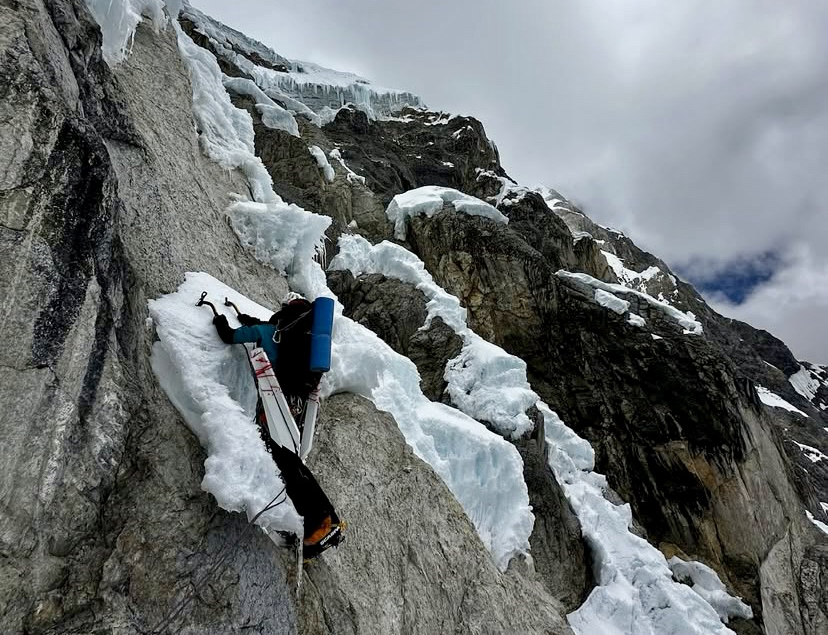 climber on rock