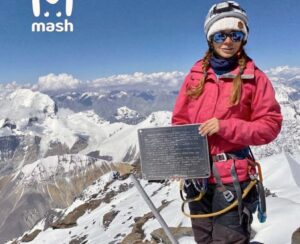 Stranded climber Natalia Nagovitsyna.