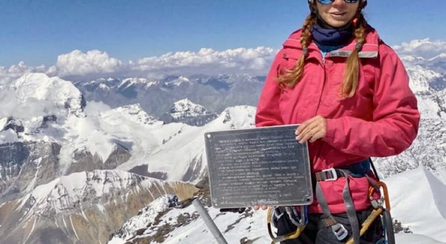 Stranded climber Natalia Nagovitsyna.