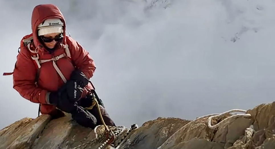 Stranded climber Natalia Nagovitsyna