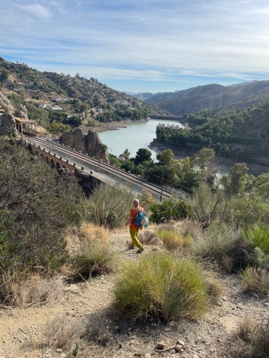 Access to El Chorro's crags
