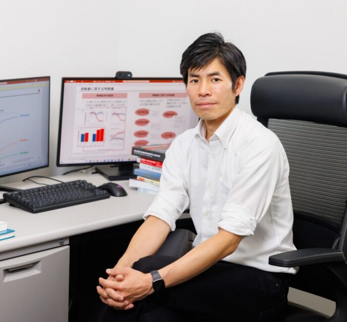 Senior author on the paper, Dr Yusuke Fukazawa, pictured in an office