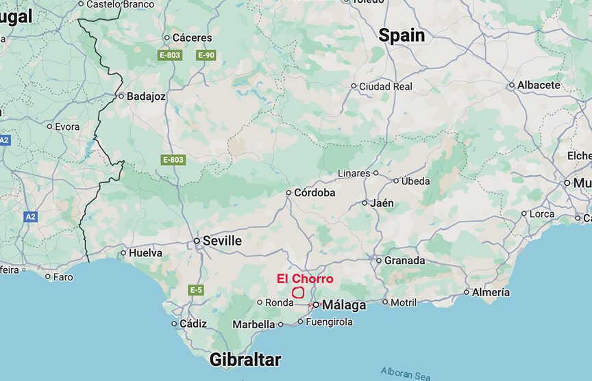 Google map of area