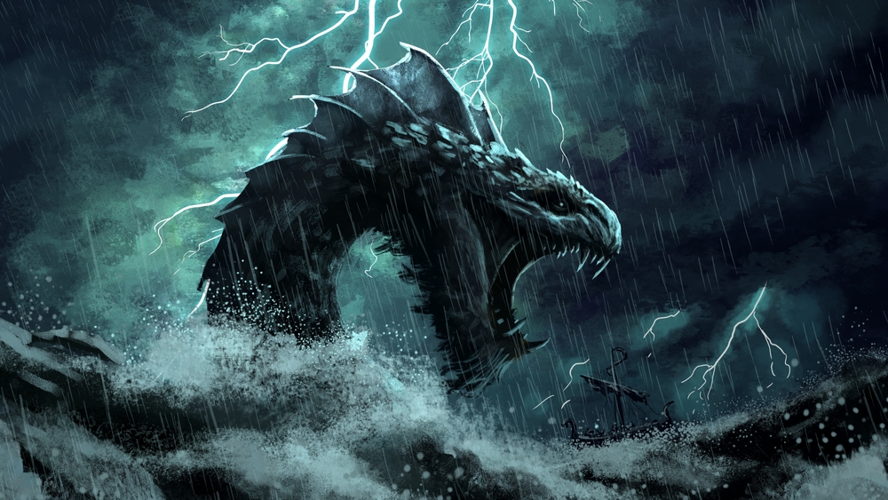 sea serpent illustration