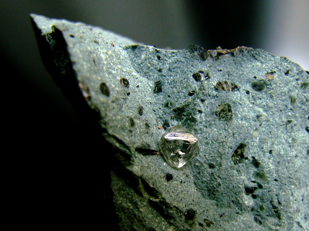 A diamond in the rough, embedded in stone