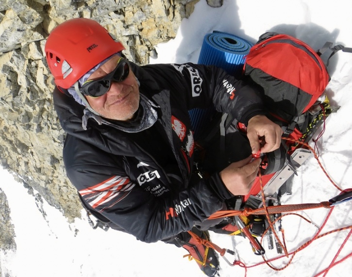 Maciej Berbeka during the Broad Peak winter expedition in 2013.
