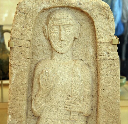 A Hellenistic stele of a man