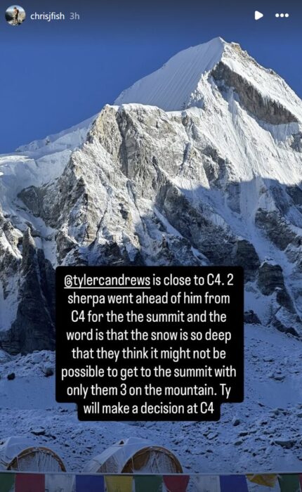 Ig Post by Chris Fisher today at aroun 10:30am in Nepal. 