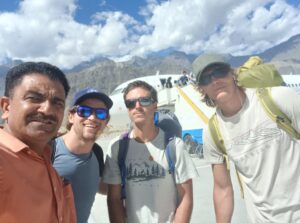 Outfitter Ali Saltoro with Dane Steadman, Cody Winckler, and Blake Brandon.