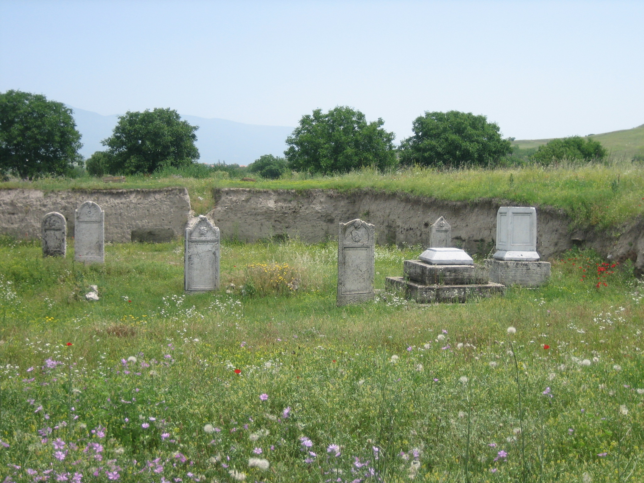A graveyard