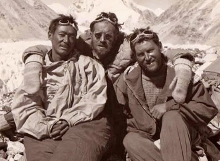 Pasang Dawa, Herbert Tichy, and Sepp Joechler.