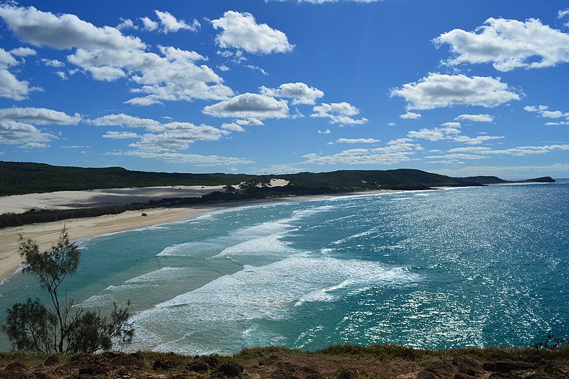 A sandy beach