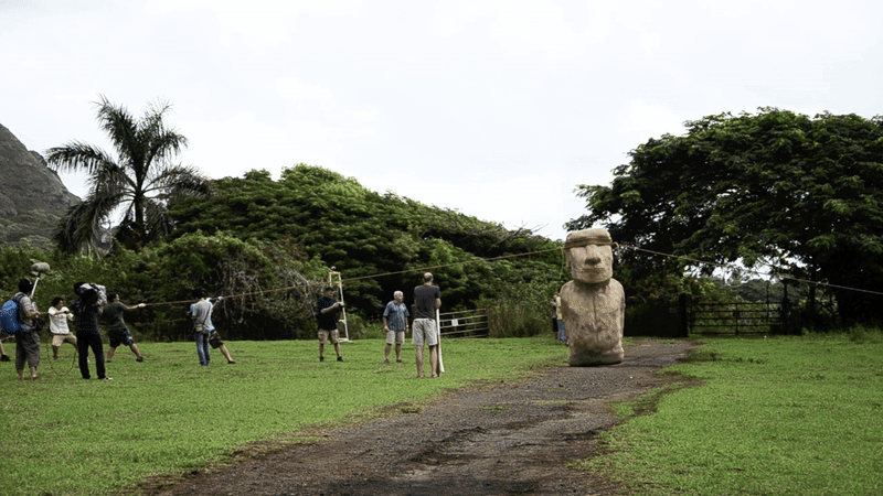 statue rocking forward
